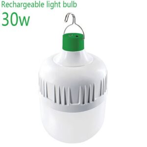 Super - Bright Rechargeable Bulb Home Outdoor 30W Cool White