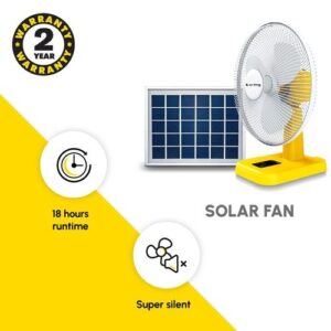 Sun King Solar Fan With 20W Solar Panel