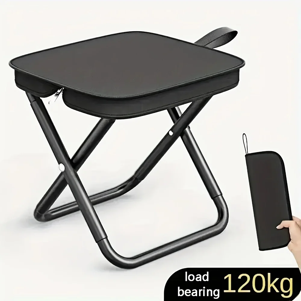 Portable multifunctional outdoor picnic camping folding chair, ultra light fishing stool, travel stool, fishing accessories