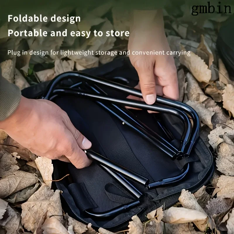 Portable multifunctional outdoor picnic camping folding chair, ultra light fishing stool, travel stool, fishing accessories - Image 13