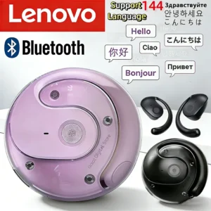 Lenovo Ai Translation Headphones 144 Language Real-time Wireless Earbuds Bluetooth 54 Business Earphones Waterproof For Travel