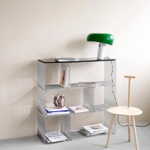 Denmark Montana Panton Wire Geometric Line Side Table Combination Home Metal Bookshelf Vintage Storage Stainless Steel Rack