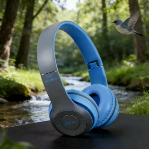 Foldable Bluetooth Headphones Wireless Overhead Earphones with Microphone Volume Control for smartphones Game Headset