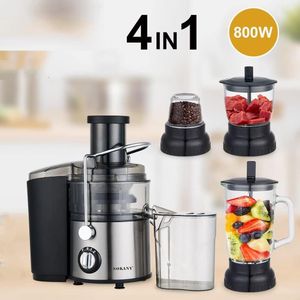Sokany 4 in 1 Perfect Juice Extractor: Juice Extraction, Smoothie Maker, Grinding and Chopping