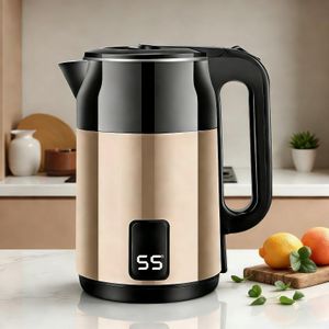 3L Electric Kettle Water Heater Coffee 1500W Fast Heating Golden , Boiling Dry Protection 100% True Boiling