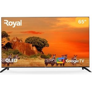 Royal 65″ Inches QLED  Google Smart TV - Black + 12 MONTHS WARRANTY(RTV65QM20P)
