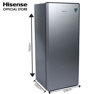Hisense 150 Litres Single Door Fridge (RS20S / RR20S) - Silver With 1 Year Warranty