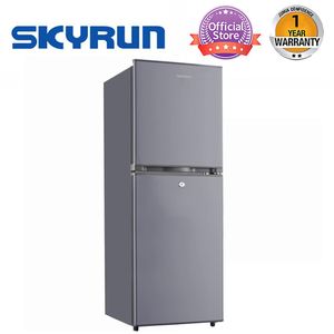 Skyrun 195 Litres Double Door Top Mount Fridge (BCD-195HS) - Silver