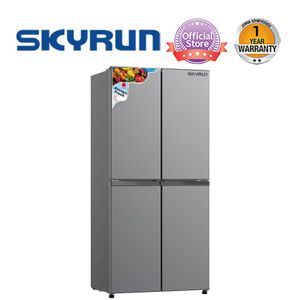 Skyrun 400 Litres Side by side 4 Doors Fridge (BCD-450HC) - Dark Silver