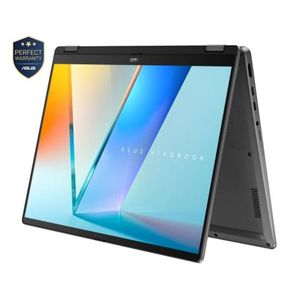 Asus Vivobook 14 Flip 2in1  Touch Screen /Intel Ultra 7-256V/16GB RAM/512GB SSD/14Inch WUXGA (1920x1200) OLED/ Windows 11 Home/WiFi 7 /Type C Charger/ Stylus Pen Included/Matte Gray