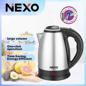NEXO 2.0L electric kettle, overheat protection stainless steel high power fast boiling,   (KT-208B-XD) - 1500w + 1 Year Warranty