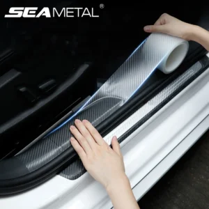 Transparent Carbon Fiber Car Sticker Door Edge Film Anti Scratch Auto Door Sill Protector for Bumper Trunk Household Car Styling