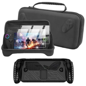 3 in 1 Accessories Kit for ROG Xbox Ally / Ally X Protective Case with Screen Protector and Carrying Bag Travel Storage Cover