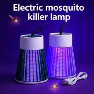 Mosquito Killer Lamp Electric Insect Bug Zapper 2-in-1 USB Bug Trap with LED Light for Bedroom Outdoor Camping Wasp Gnats Killer