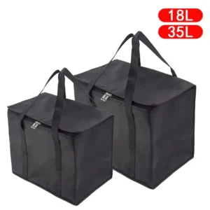 Waterproof Insulated Cooler Bag - Foldable Picnic Thermal Bag for Food & Drink Delivery, Leakproof Lunch Box with Ice Pack