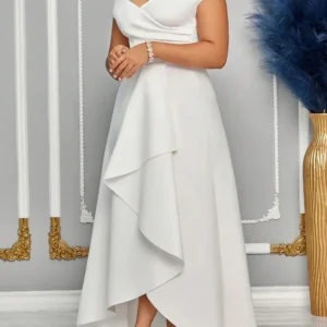 Off Shoulder Evening Dress Women Solid Maxi Long Dresses With Sleeves Wedding Bridesmaid Elegant Party Dresses 2025 Woman